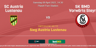 Vorhersage zu Österreich 2. Liga Austria Lustenau - Steyr: 09 April 2022