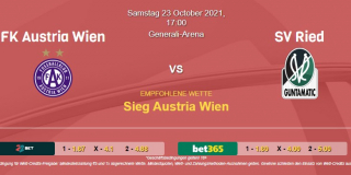 Vorhersage zu Admiral Bundesliga Austria Wien - SV Ried: 23 Oktober 2021