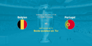 Vorhersage zum EM 2021 Spiel Belgien - Portugal: 27 Juni
