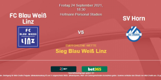 Vorhersage zu Österreich 2. Liga Blau Weiß Linz - SV Horn: 24 September 2021