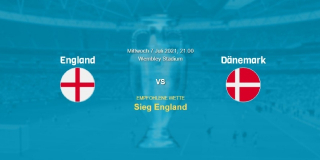 Vorhersage zum EM 2021 Spiel England - Dänemark: 7 Juli
