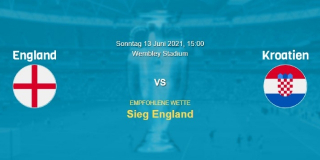 Vorhersage zum EM 2021 Spiel England - Kroatien: 13 Juni