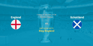 Vorhersage zum EM 2021 Spiel England - Schottland: 18 Juni