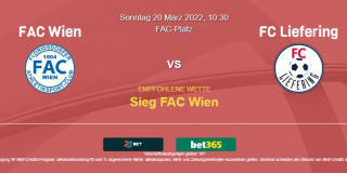 Vorhersage zur Österreich 2. Liga FAC Wien - FC Liefering: 20 März 2022