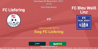 Vorhersage zu Österreich 2. Liga FC Liefering - BW Linz: 06 November 2021