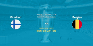 Vorhersage zum EM 2021 Spiel Finnland - Belgien: 21 Juni