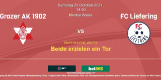 Vohersage zu Österreich 2. Liga Grazer AK - Liefering: 23 Oktober 2021