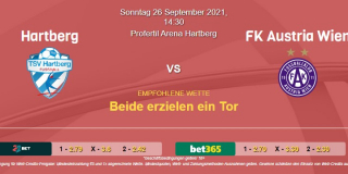 Vorhersage zu Admiral Bundesliga Hartberg - Austria Wien: 26 September 2021