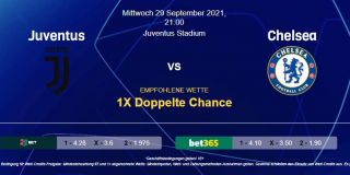 Vorhersage zu Champions League Juventus Turin - Chelsea FC: 29 September 2021