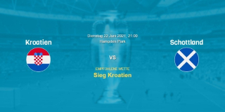 Vorhersage zum EM 2021 Spiel Kroatien - Schottland: 22 Juni