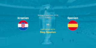 Vorhersage zum EM 2021 Spiel Kroatien - Spanien: 28 Juni