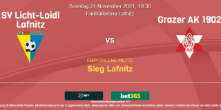 Vorhersage zu Österreich 2. Liga Lafnitz - Grazer AK: 21 November 2021