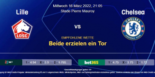 Vorhersage zur Champions League Lille - Chelsea: 16 März 2022