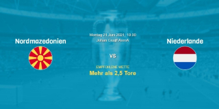 Vorhersage zum EM 2021 Spiel Nordmazedonien - Niederlande: 21 Juni
