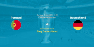 Vorhersage zum EM 2021 Spiel Portugal - Deutschland: 19 Juni