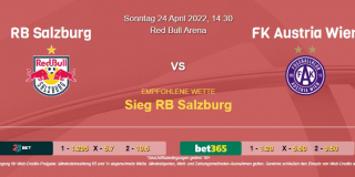 Vorhersage zur Admiral Bundesliga RB Salzburg - Austria Wien: 24 April 2022
