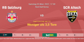 Vorhersage zu Admiral Bundesliga RB Salzburg - SCR Altach: 05 März 2022
