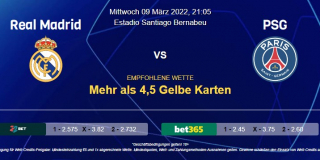 Vorhersage zum Champions League Achtelfinale Real Madrid - PSG: 09 März 2022