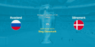 Vorhersage zum EM 2021 Spiel Russland - Dänemark : 21 Juni