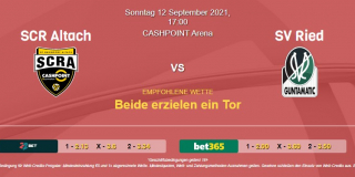 Vorhersage zu Admiral Bundesliga SCR Altach - SV Ried: 12 September 2021