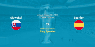 Vorhersage zum EM 2021 Spiel Slowakei - Spanien: 23 Juni