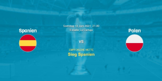 Vorhersage zum EM 2021 Spiel Spanien - Polen: 19 Juni