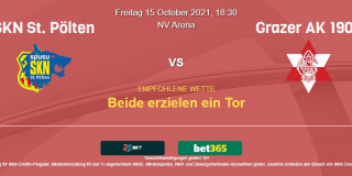 Vorhersage zu Österreich 2. Liga St. Pölten - Grazer AK: 15 Oktober 2021