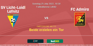 Vorhersage zur 2. Liga Österreich SV Lafnitz - FC Admira: 24 Juli 2022