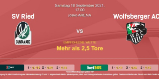 Vorhersage zu Admiral Bundesliga SV Ried - Wolfsberger AC: 18 September 2021