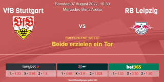 Vorhersage zur Deutschen Bundesliga VfB Stuttgart - RB Leipzig: 07 August 2022