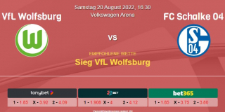 Vorhersage zur Deutschen Bundesliga VfL Wolfsburg - Schalke 04: 20 August 2022