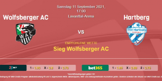 Vorhersage zu Admiral Bundesliga Wolfsberger AC - Hartberg: 11 September 2021