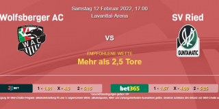 Vorhersage zu Admiral Bundesliga Wolfsberger AC - SV Ried: 12 Februar 2022