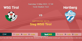 Vorhersage zur Admiral Bundesliga WSG Tirol - Hartberg: 14 Mai 2022
