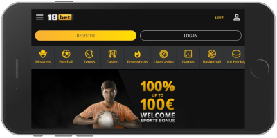 18Bet Sportwetten auf dem handy