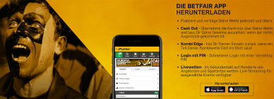 Betfair mobile App für Android in iOS