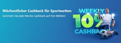Wöchentlicher Cashback für Sportwetten