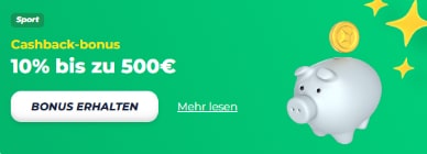 Cashback bis zu 500€