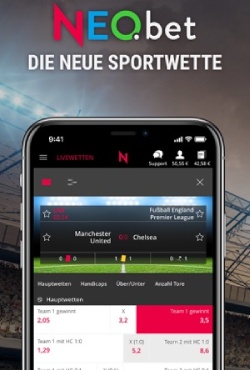 NEO.bet Sportwetten auf dem handy