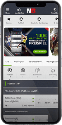 NetBet Sportwetten auf dem handy