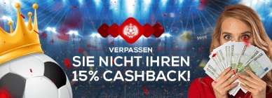 Können Sie 15% Cashback, bis zu 250€ bei Tipbet